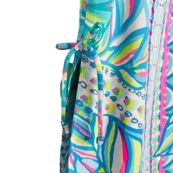 Lilly Pulitzer Sahar Romper Multi Maraca My World Engineered Knit Size 0 NWT - Picture 10 of 12